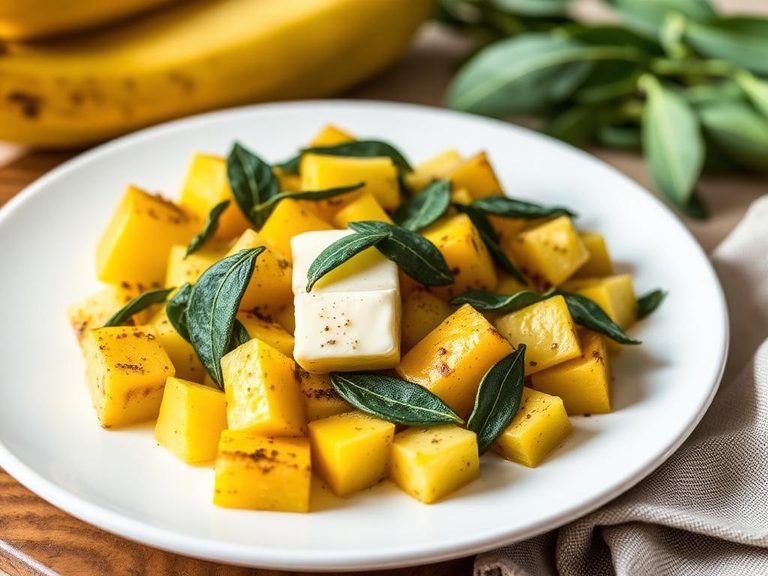 Sautéed Pattypan Squash with Butter and Sage
