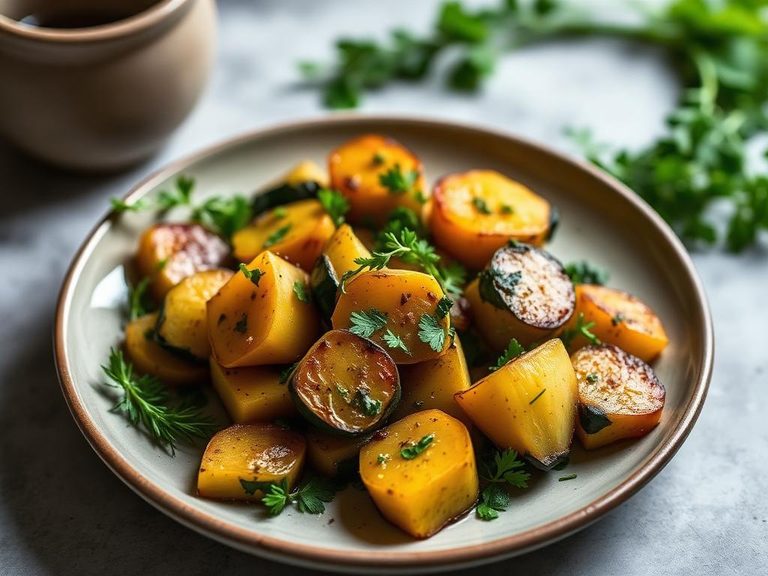 Sautéed Pattypan Squash with Herbs