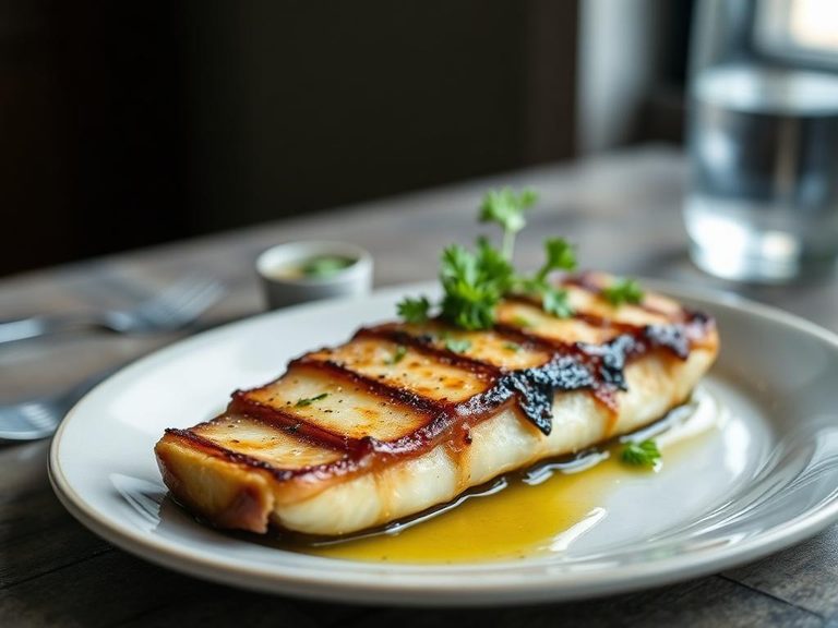 Sautéed sourdock with seal oil