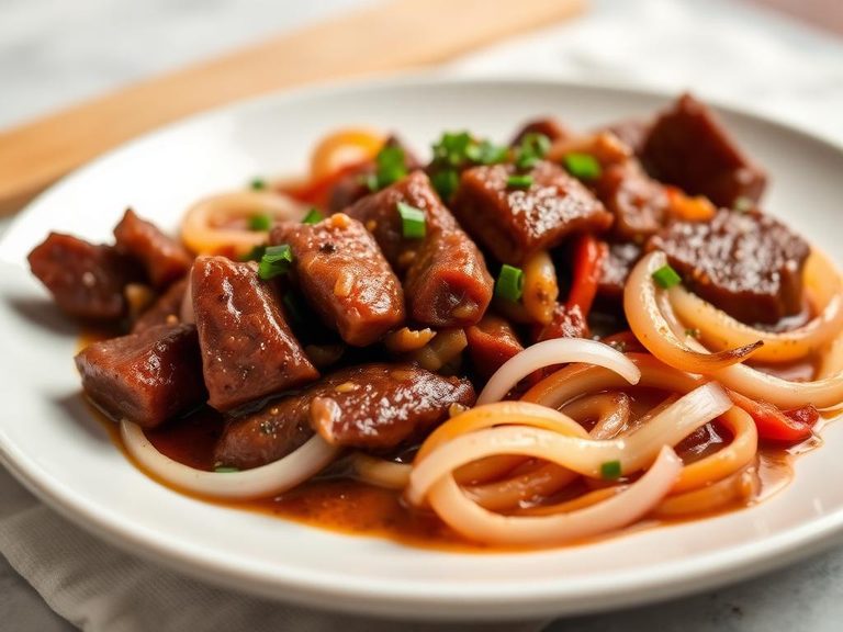 Sautéed Spleen with Onions