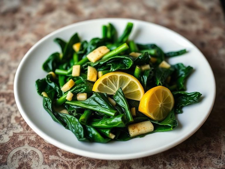 Sautéed Swiss Chard with Garlic and Lemon