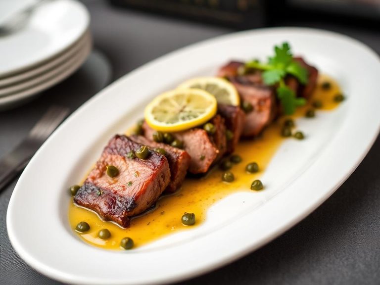 Sautéed Tongue with Capers and Lemon