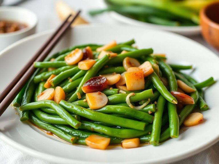 Sautéed Yardlong Beans with Garlic