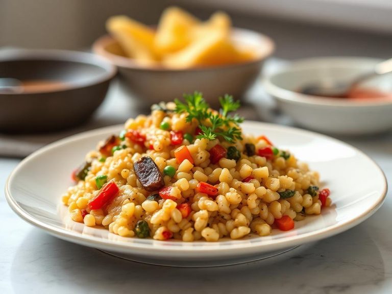 Savory Barley and Vegetable Mash