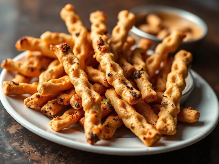 Savory breadsticks or crackers