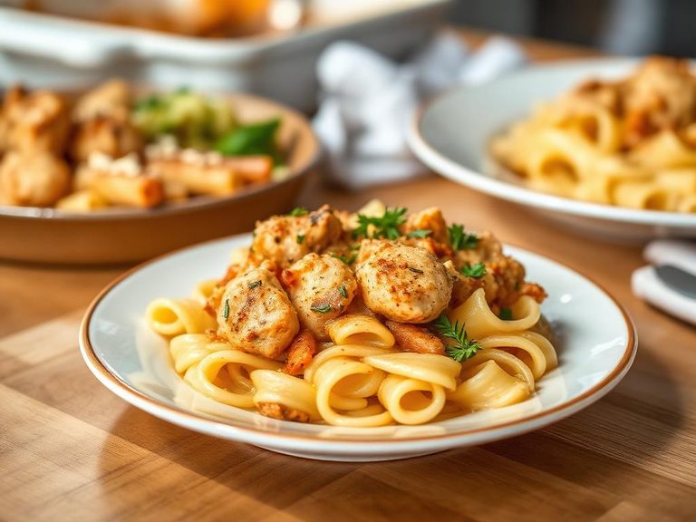 Savory Chicken Pasta Bake