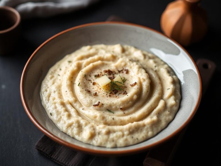 Savory Cream of Wheat with cheese and herbs