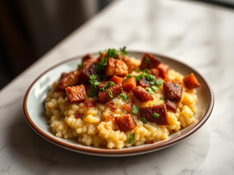 Savory grits-style side dish