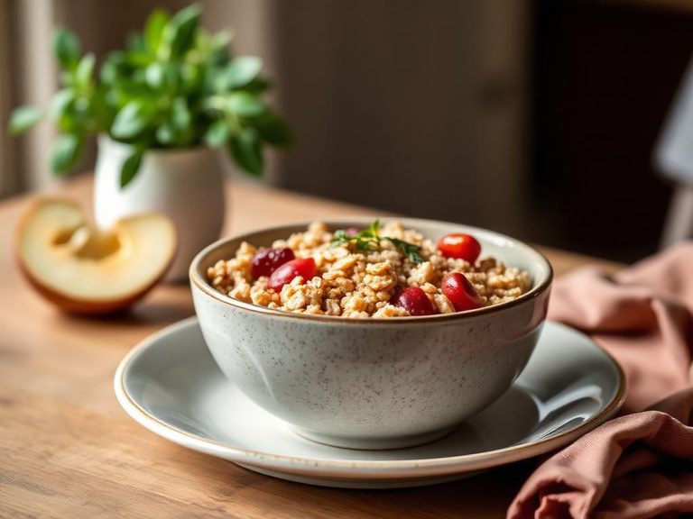 Savory Oat Bran Bowl