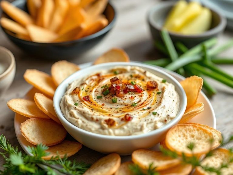 Savory Onion Dip (mixed with sour cream)