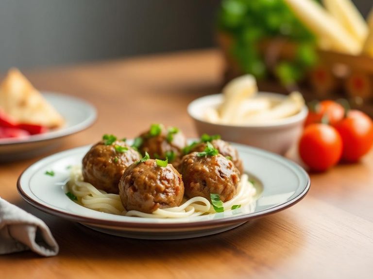Savory toddler meatballs
