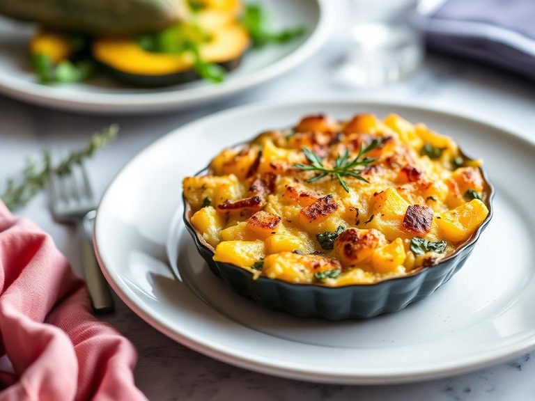 Savory Winter Squash Gratin