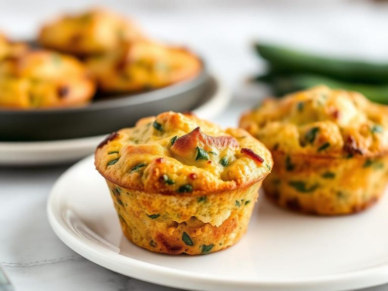 Savory Zucchini and Cheese Muffins