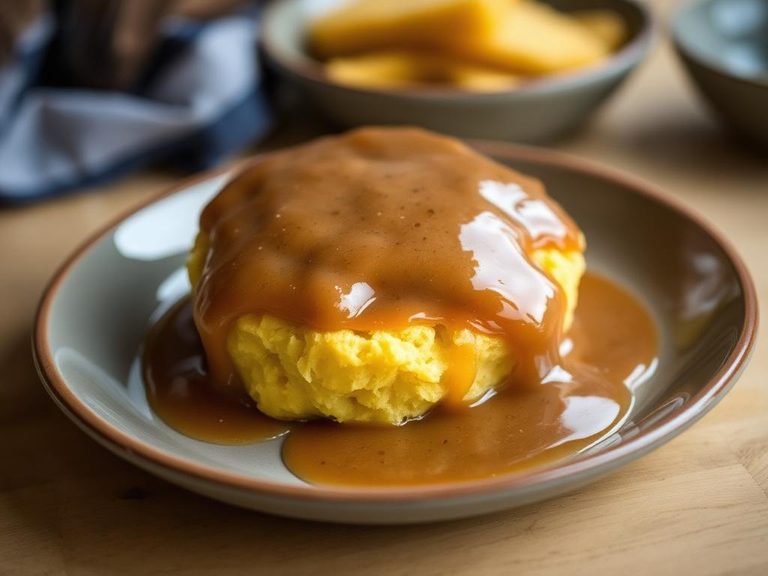 Sawmill gravy over cornbread