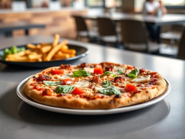 School Cafeteria Pizza