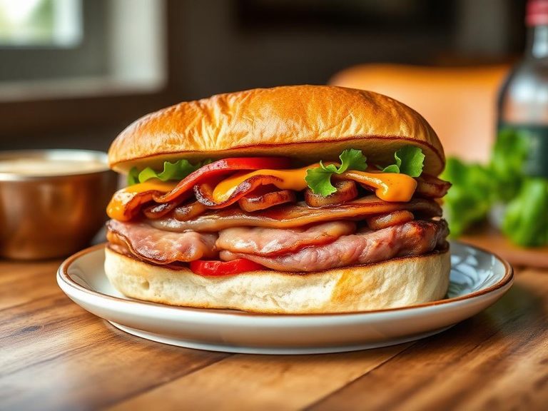 Schweinshaxe sandwich
