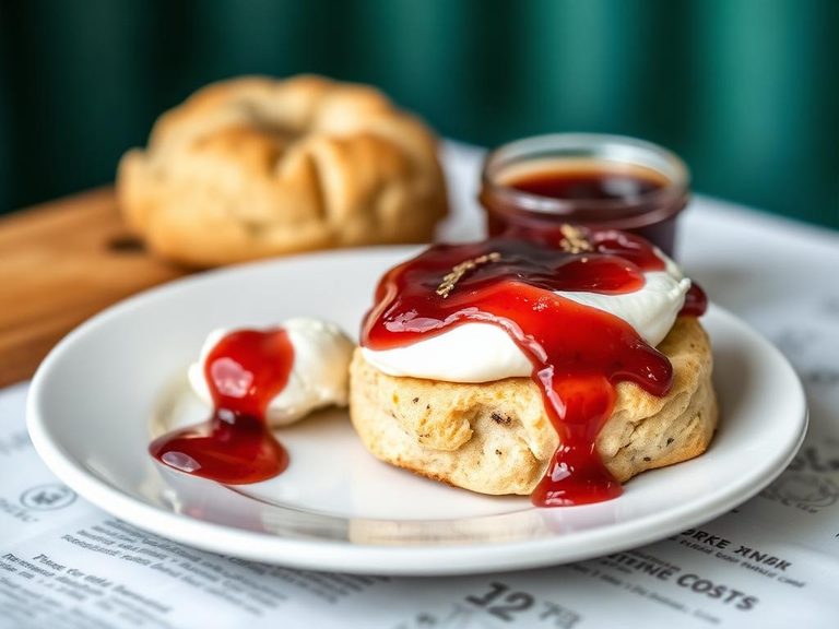 Scone with Clotted Cream and Jam