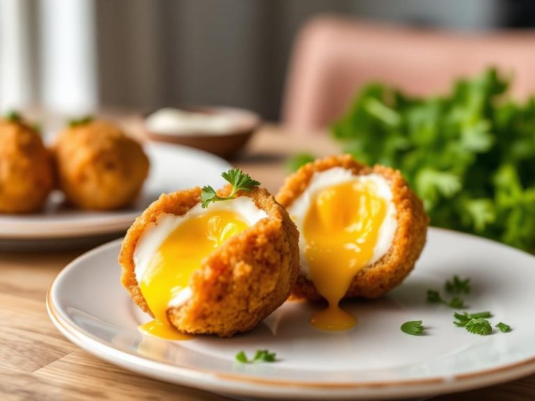 Scotch Eggs with a Chip Crust