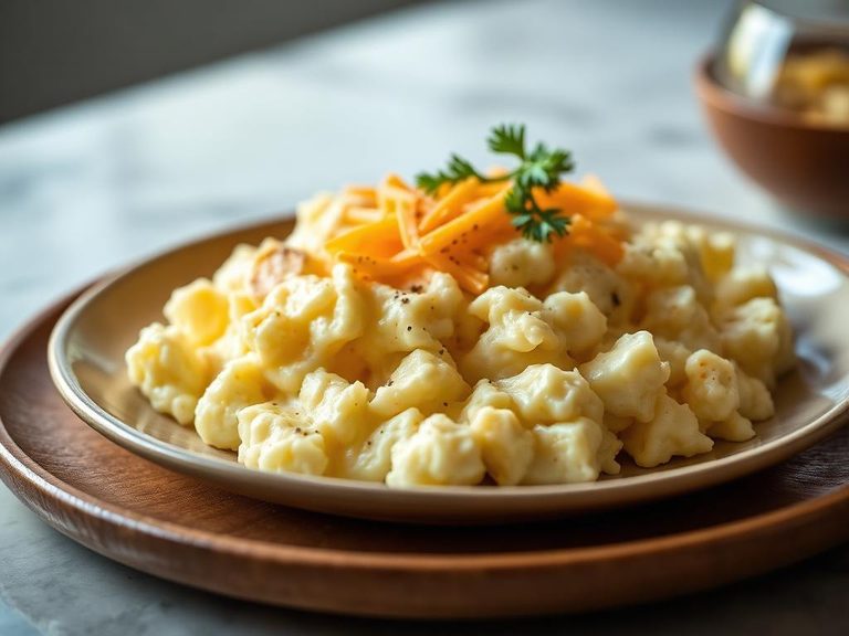 Scrambled egg whites with cheese