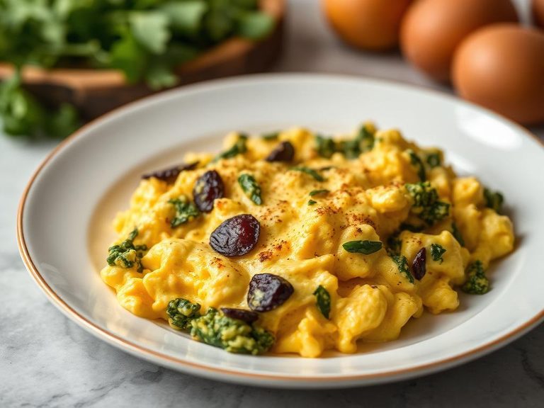 Scrambled Eggs Florentine