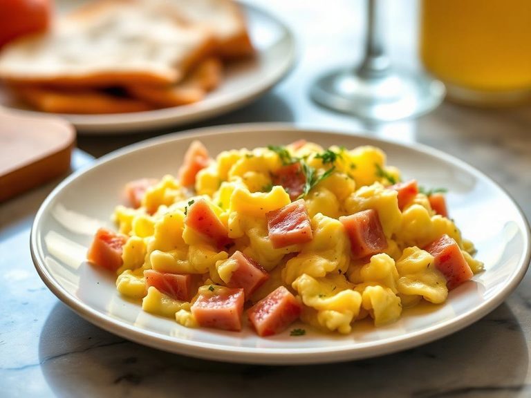 Scrambled Eggs with Ham