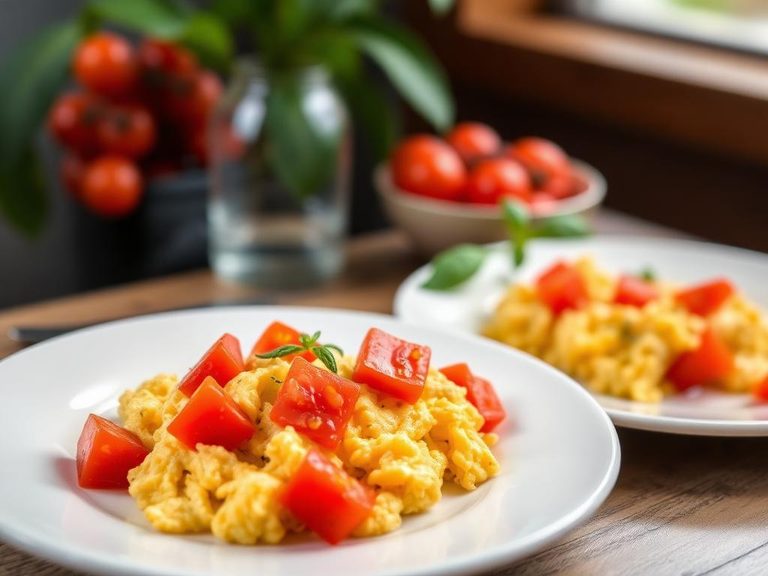 Scrambled Eggs with Tomatoes