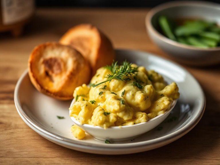 Scrambled Goose Eggs with Herbs