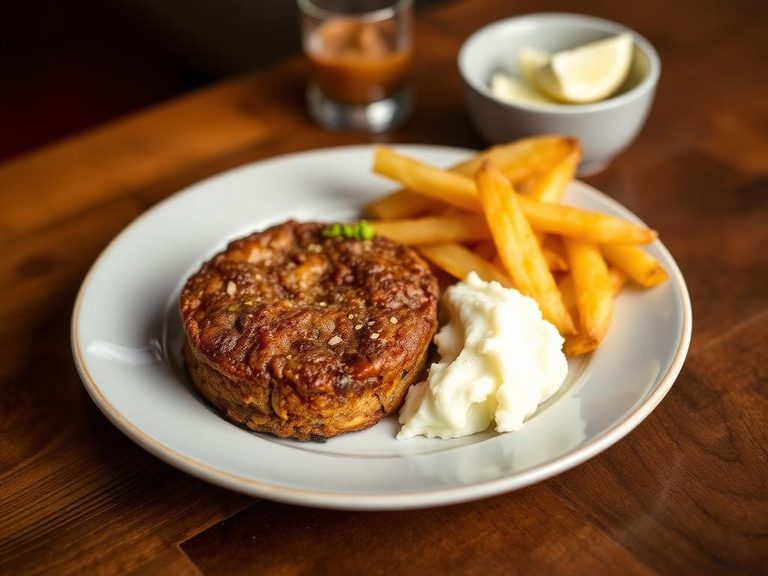 Scrapple and Potato Cake