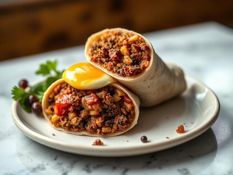 Scrapple Breakfast Burrito