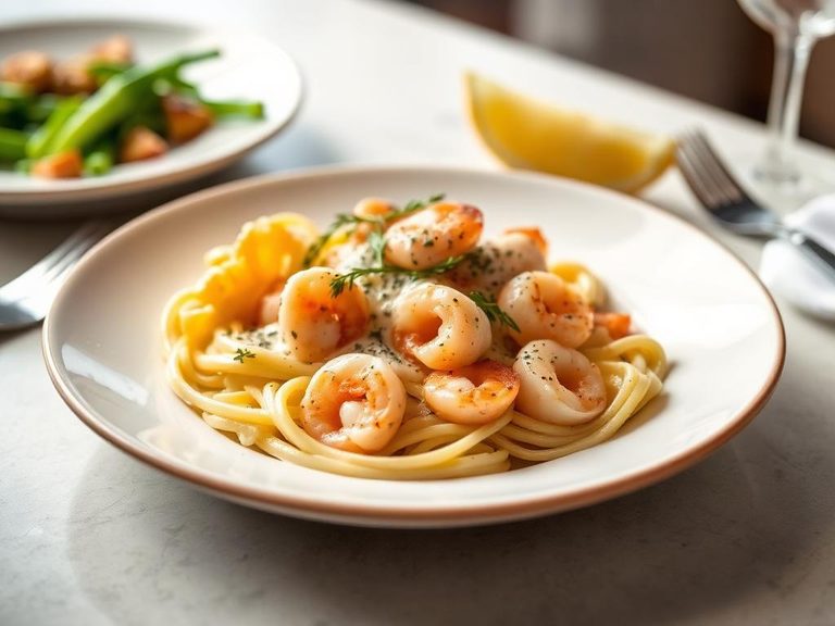 Seafood Alfredo