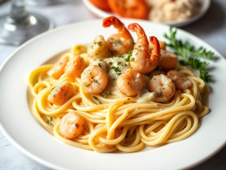 Seafood Fettuccine Alfredo