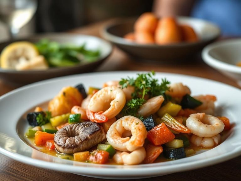 Seafood Medley with Mixed Vegetables