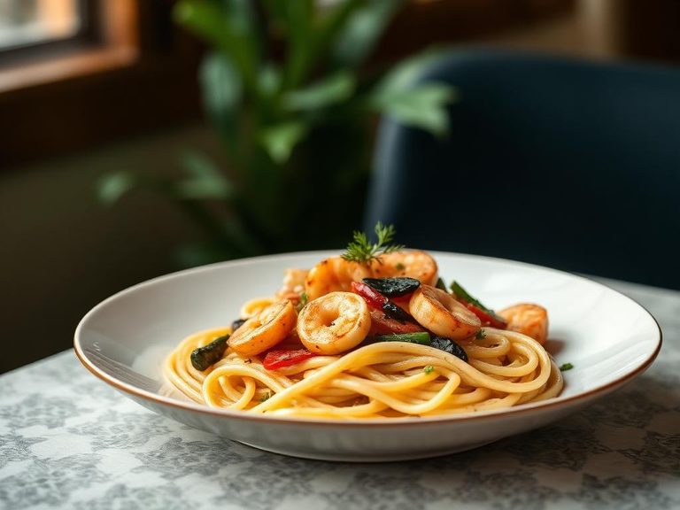 Seafood pasta