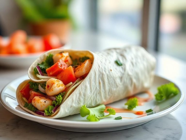 Seafood Salad Wrap