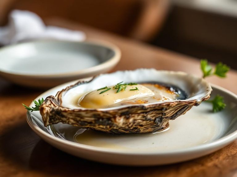 Seared Ostrich Oyster with Herb Butter