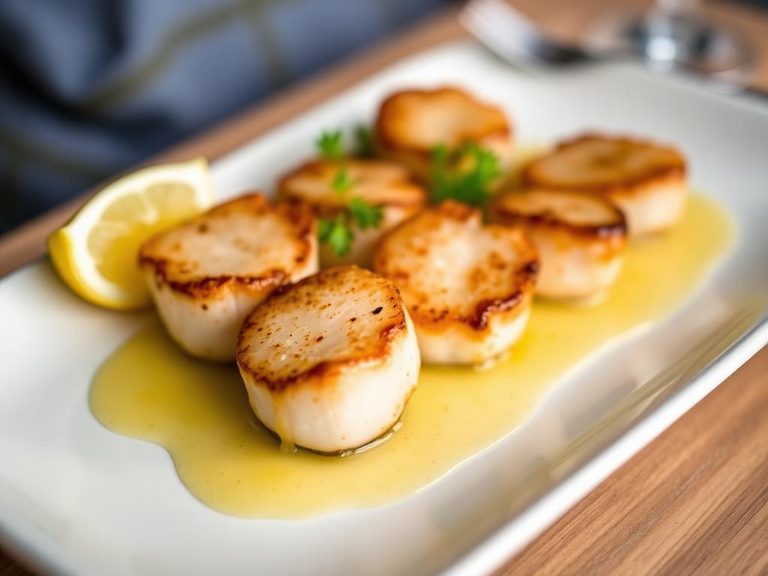 Seared Scallops with Lemon Butter