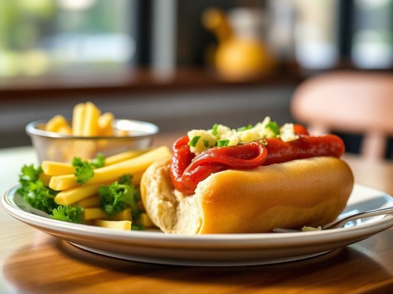 Seattle-style hot dog