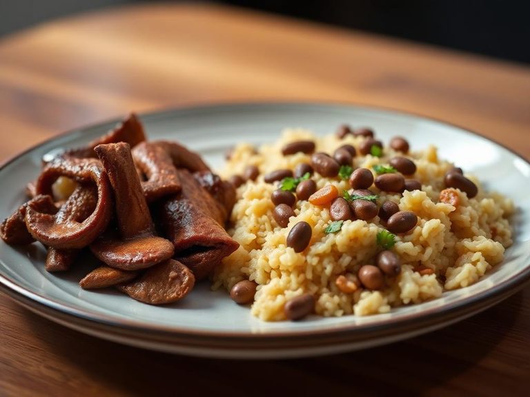 Served alongside Arroz con Gandules