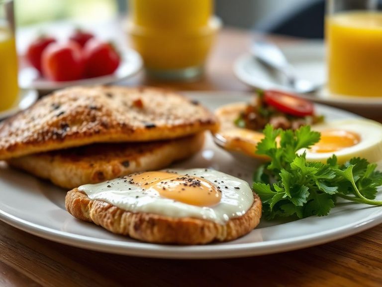 Served as part of a quick breakfast spread