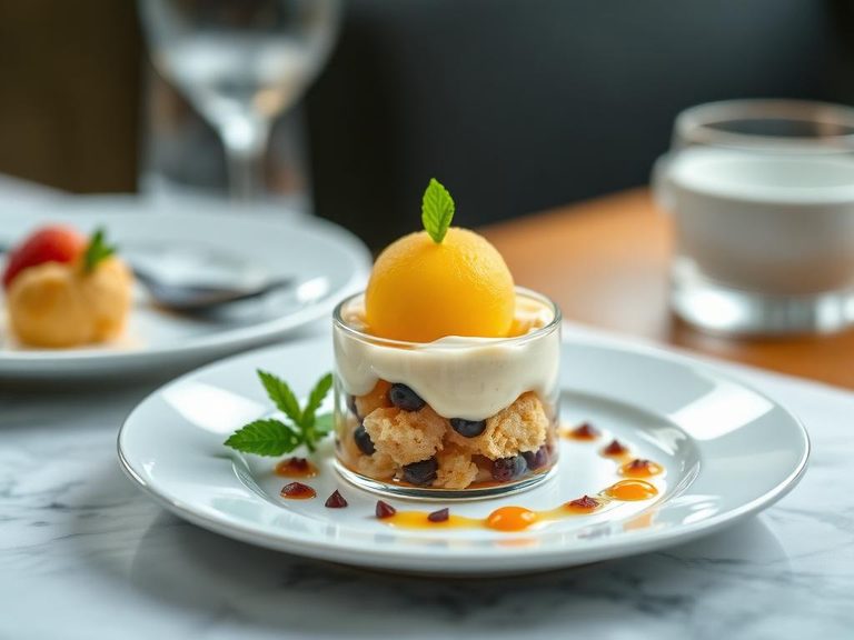 Served chilled as a standalone dessert.