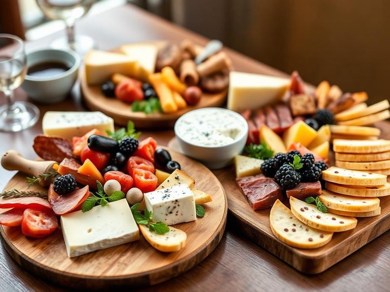 Served with cheese boards and charcuterie