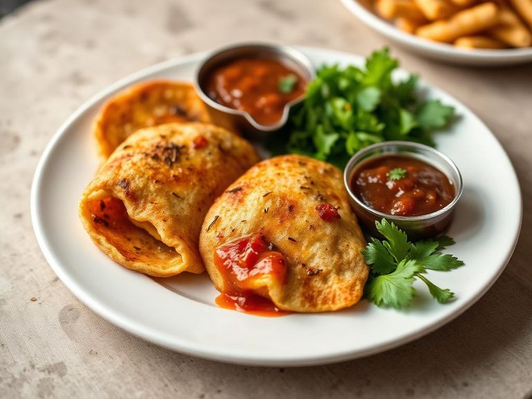 Served with chutney or jam