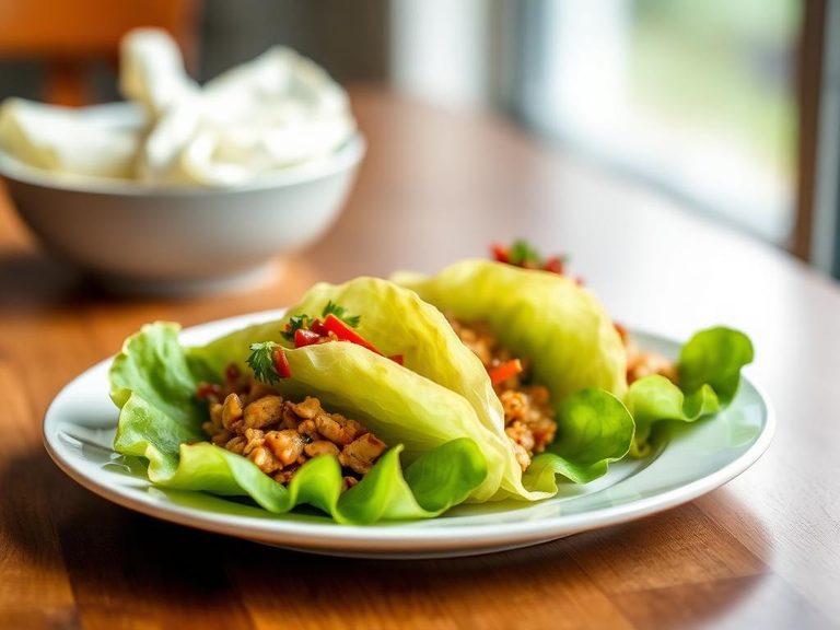 Sesame Chicken Lettuce Wraps