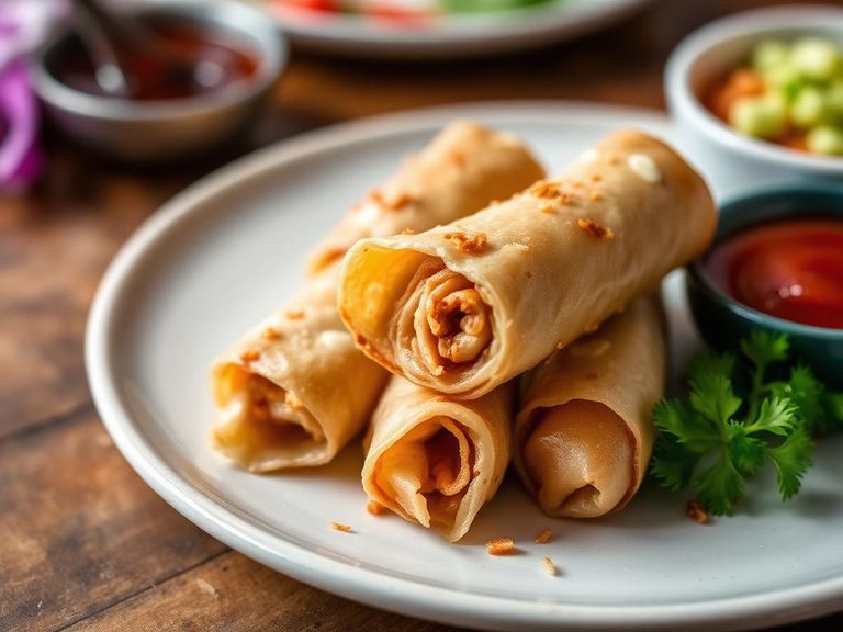 Sesame Chicken Spring Rolls