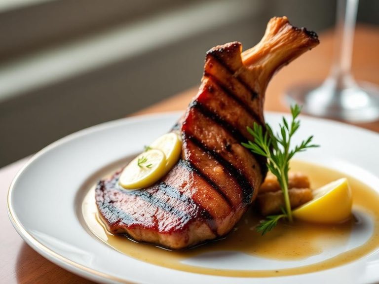 Shark Steak with Lemon Butter