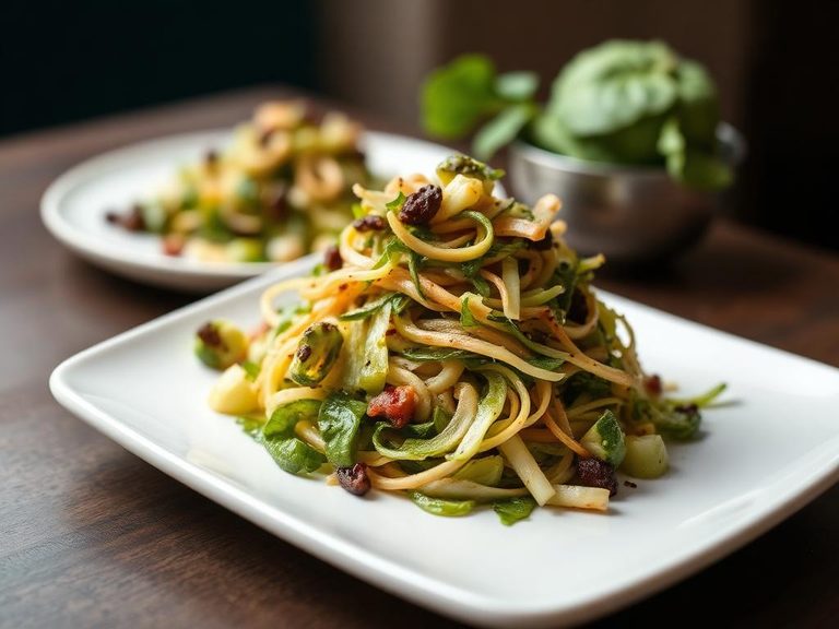 Shaved Brussels sprouts salad