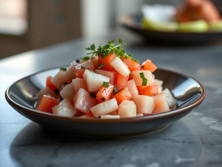 Sheefish ceviche
