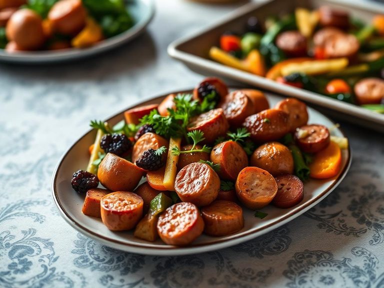 Sheet Pan Sausage and Veggies