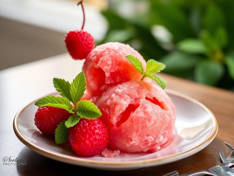 Shirley Temple Sorbet
