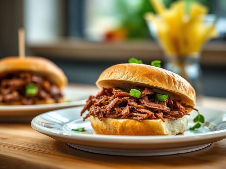 Shredded Beef Sandwiches (e.g., French Dip or BBQ)